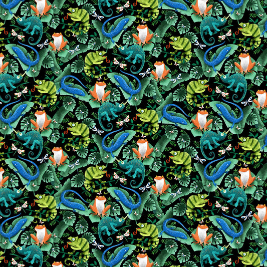 Forest Tropical Creature - Timeless Treasures Cotton