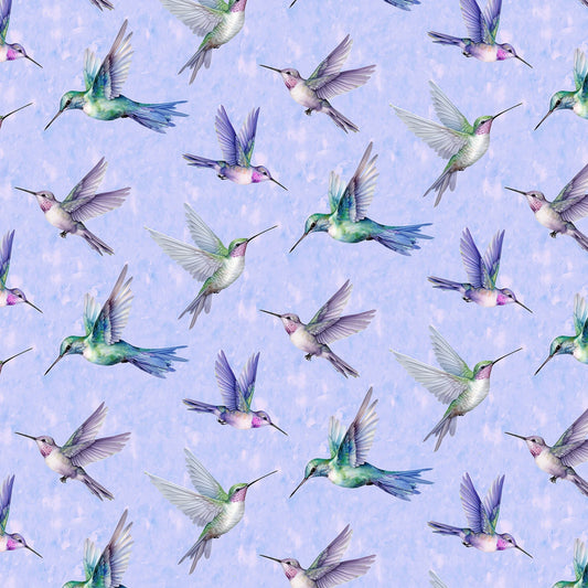 Multi Flying Hummingbirds - Timeless Treasures Cotton