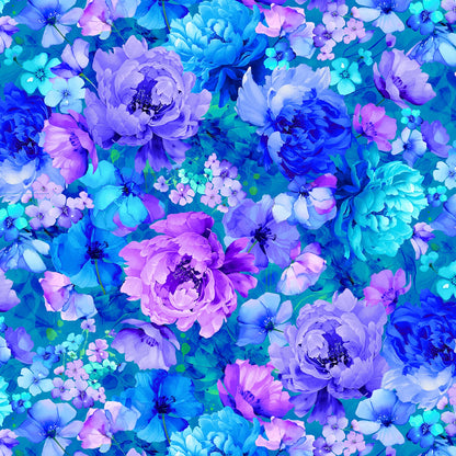Multi Packed Floral - Timeless Treasures Cotton