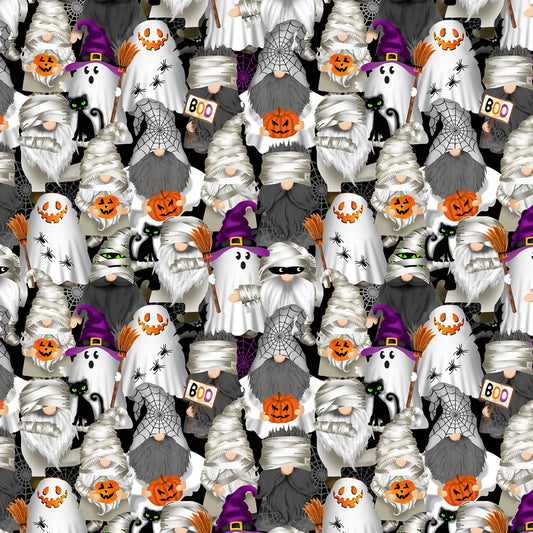 Black Mummy Gnomes - Timeless Treasures Cotton