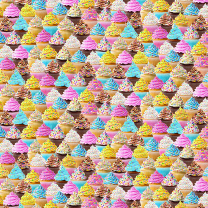 Multi Packed Cupcakes - Timeless Treasures Cotton