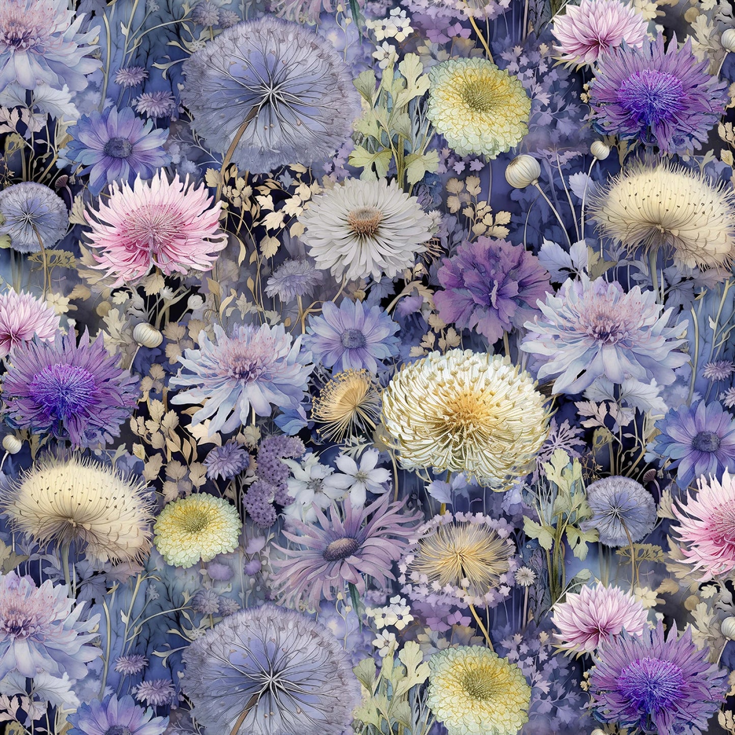 Blooming Wild Floral - Timeless Treasures Cotton
