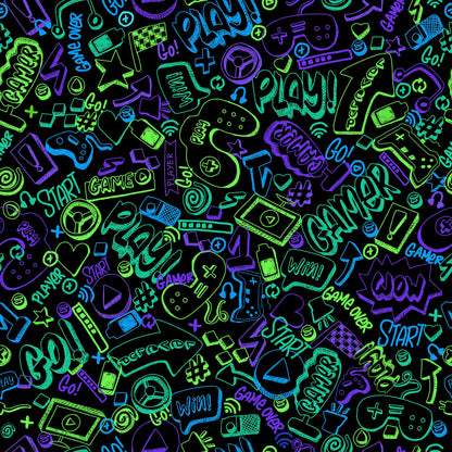 Black Gaming - Timeless Treasures Cotton