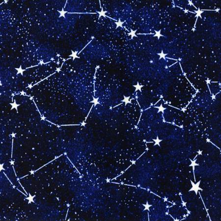 Glow In The Dark Constellations - Timeless Treasures Cotton (CG2750)