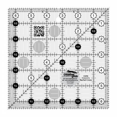 Creative Grids Quilt Ruler 6-1/2in Square ( CGR6)