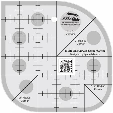 Creative Grids Curved Corner Cutter Quilt Ruler – Funky Monkey Fabrics