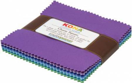 Charm Pack - 43 piece Sunset Kona Solids - Robert Kaufman Cotton (CHS-158-43)