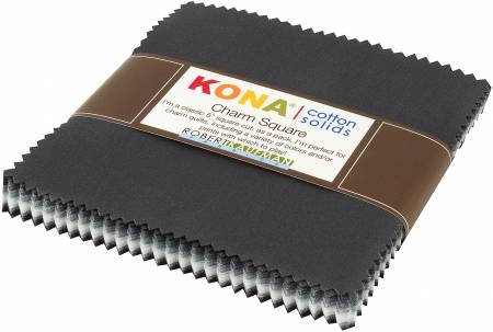 5" Squares - Kona Stormy Skies - 42 Pieces - Robert Kaufman Cotton (CHS-724-42)