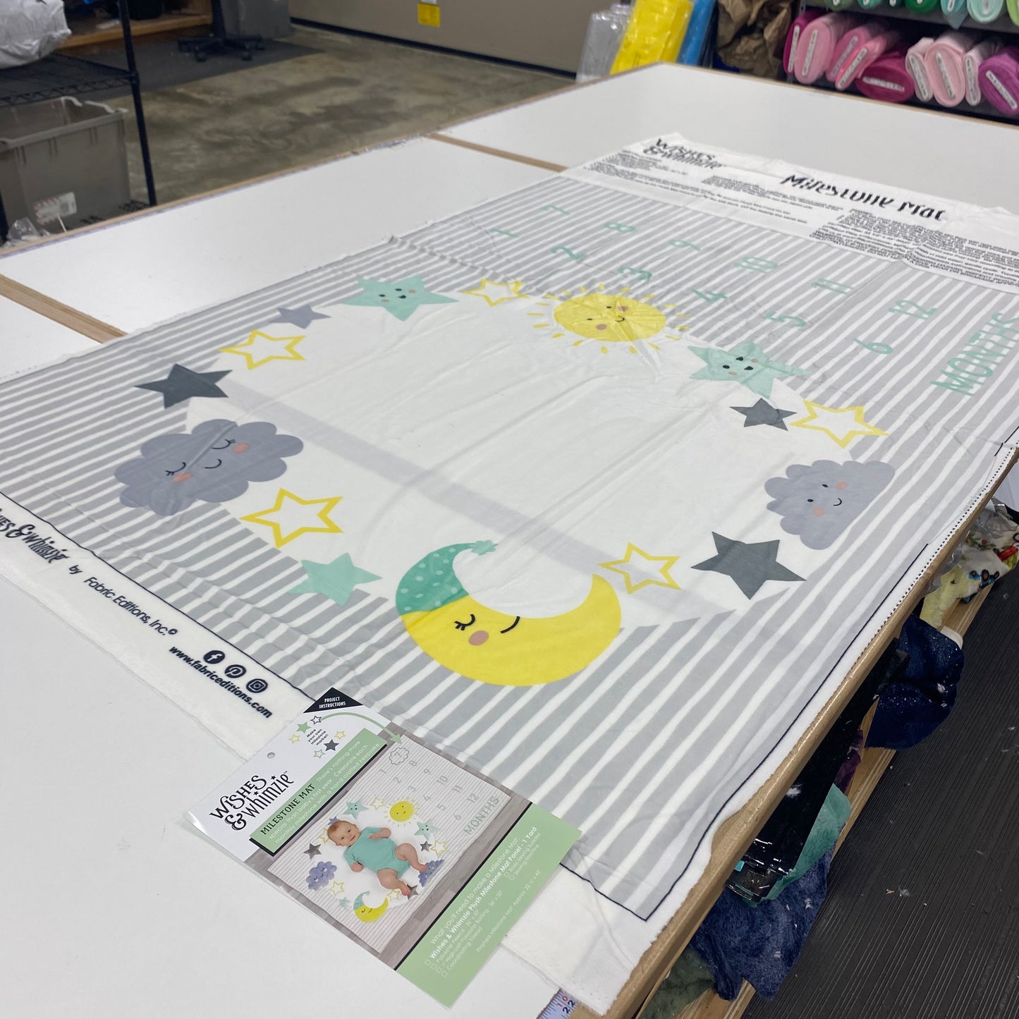 Celestial Minky Milestone Mat