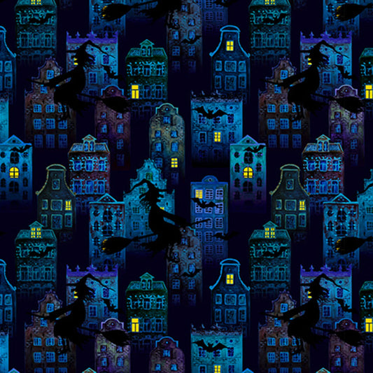 CLEARANCE Batty Witch Digital - Shannon Fabrics Minky
