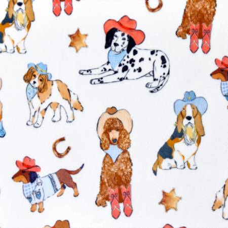 Daisy Dukes Dogs Digital - Shannon Fabrics Cuddle Minky