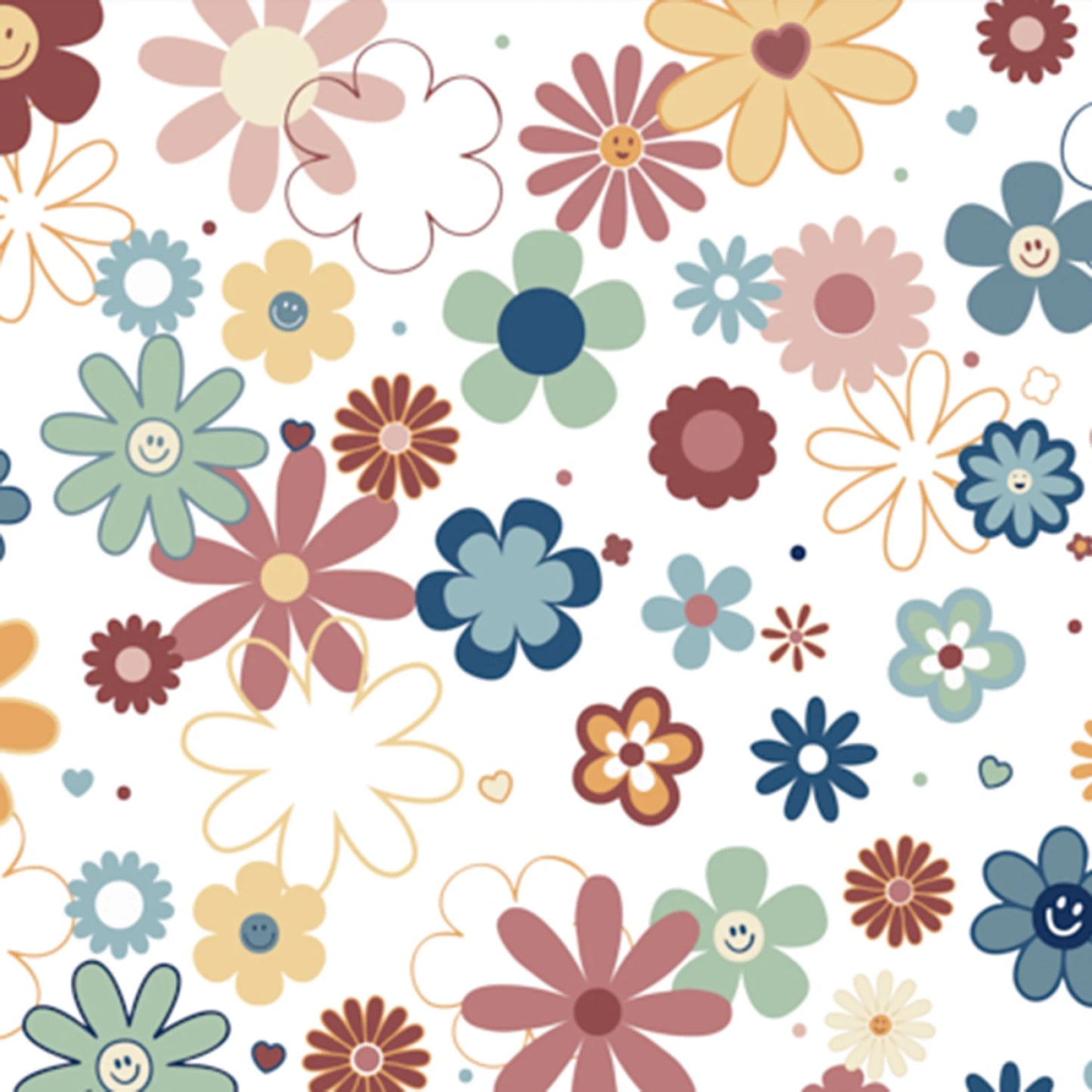 Disco Daisies Digital - Shannon Fabrics Cuddle Minky