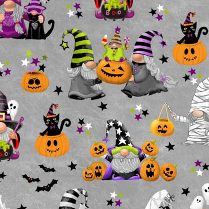 CLEARANCE Multi Gnomoween Digital - Shannon Fabrics Cuddle Minky