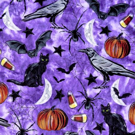 Happy Haunting Digital - Shannon Fabrics Cuddle Minky