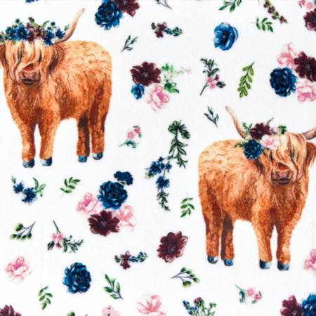 Helga Highland Digital - Shannon Fabrics Cuddle Minky