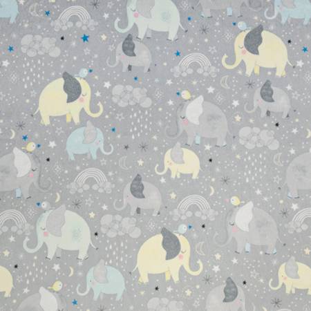 Grey Mama & Me Digital - Shannon Fabrics Cuddle Minky