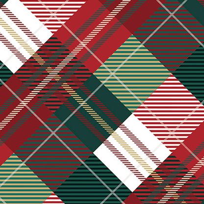 Plaid Tidings Digital - Shannon Fabrics Minky