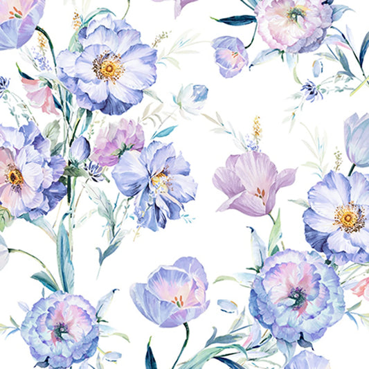 Iris Poppy Lane Digital - Shannon Fabrics Cuddle Minky (DCPOPPYLANEIRIS)