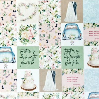 The Vow Rosewater Digital - Shannon Fabrics Cuddle Minky