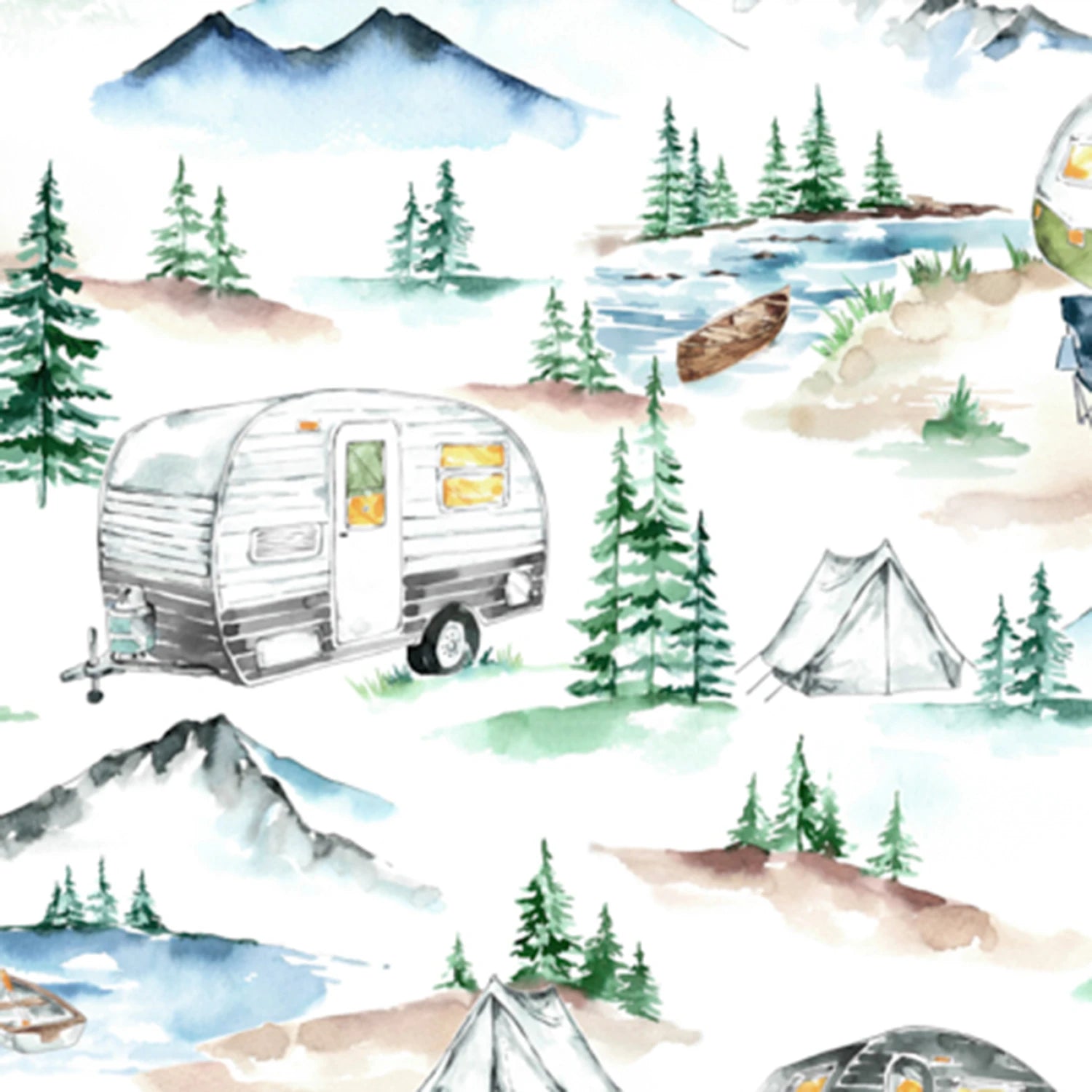 Trailer Trails Digital - Shannon Fabrics Cuddle Minky