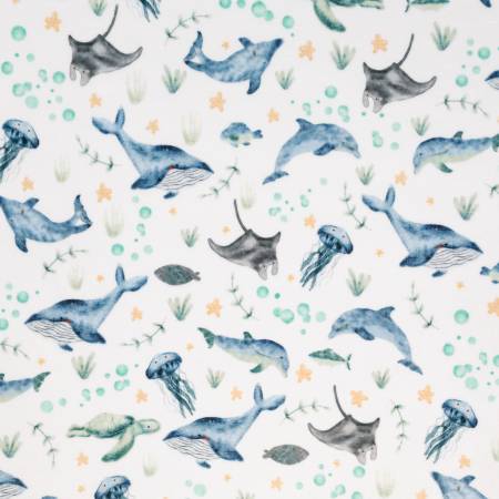 Under the Sea Digital - Shannon Fabrics Cuddle Minky