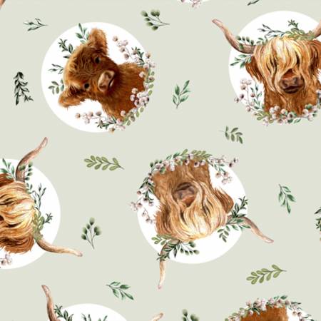 Wild Highlands Penny Digital - Shannon Fabrics Cuddle Minky