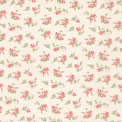Cream Rosie - Budding Roses - Michael Miller Cotton
