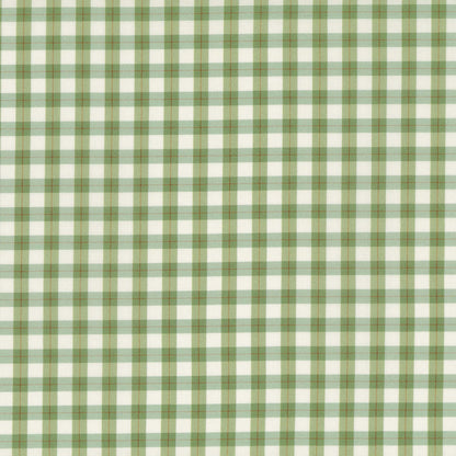 Pistachio Cottage Gingham - Budding Roses - Michael Miller Cotton