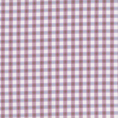 Violet Cottage Gingham - Budding Roses - Michael Miller Cotton
