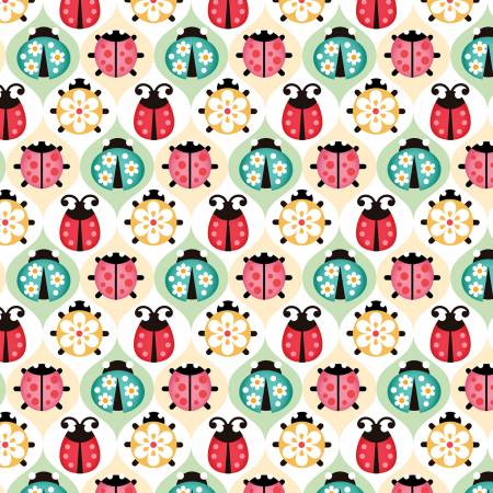 Ladybug Diamonds - David Textiles Cotton