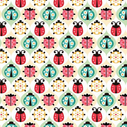 Ladybug Diamonds - David Textiles Cotton
