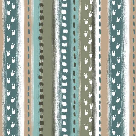 Going Dino Stripe - David Textiles Flannel