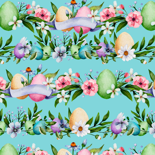 Easter stripes blue by David Textiles