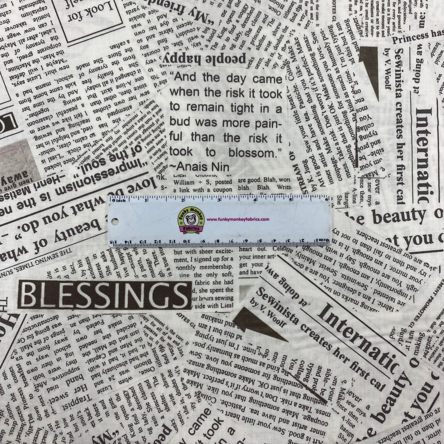 Spackle Newsprint - Windham Fabrics Cotton