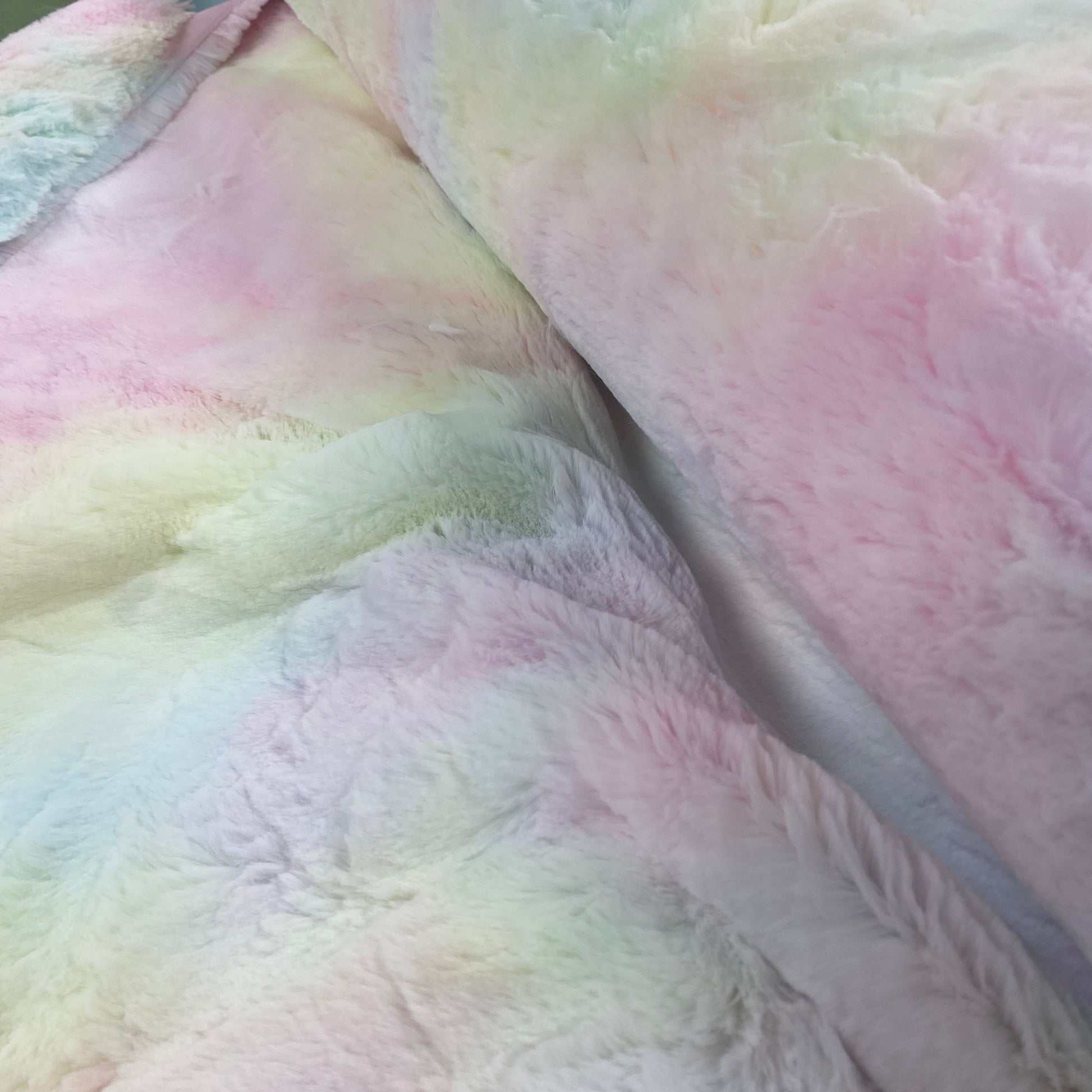 Pastel Fusion Bunny - Shannon Fabrics Cuddle Minky