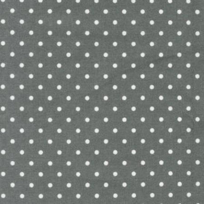 Grey Tiny Dots - Robert Kaufman Flannel (FIN-9255-12 grey) 