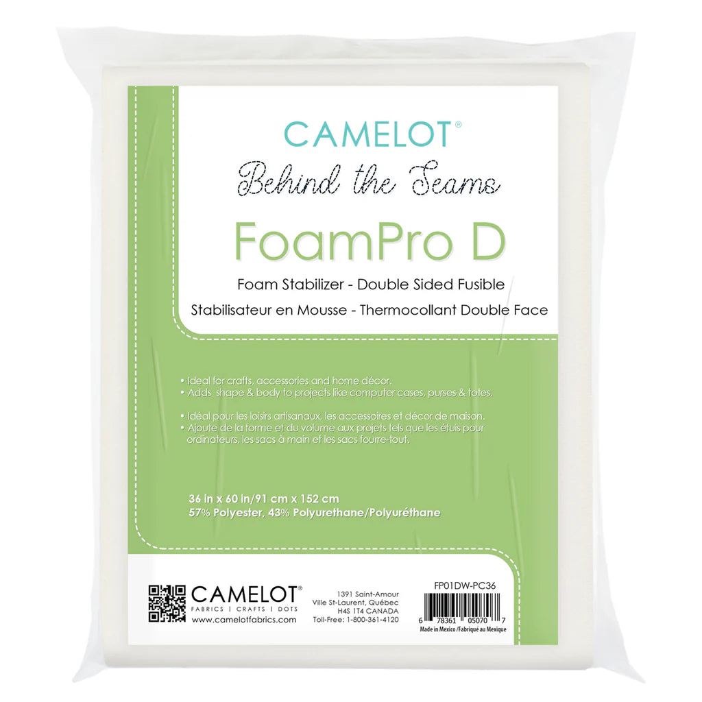 Package - Behind the Seams FoamPro D Double Sided Fusible Foam Stabilizer -36in x 60in (FP01DW-PC36
