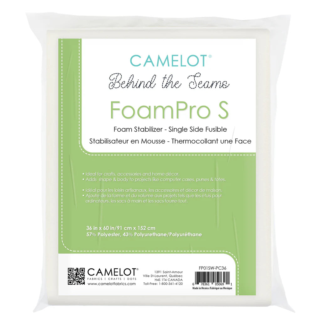 Package - Behind the Seams FoamPro SPC Single Sided Fusible Foam Stabilizer -36in x 60in (FP01SW-PC36)