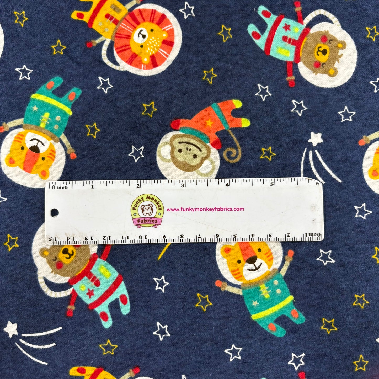 Space Kids Toss - David Textiles Flannel