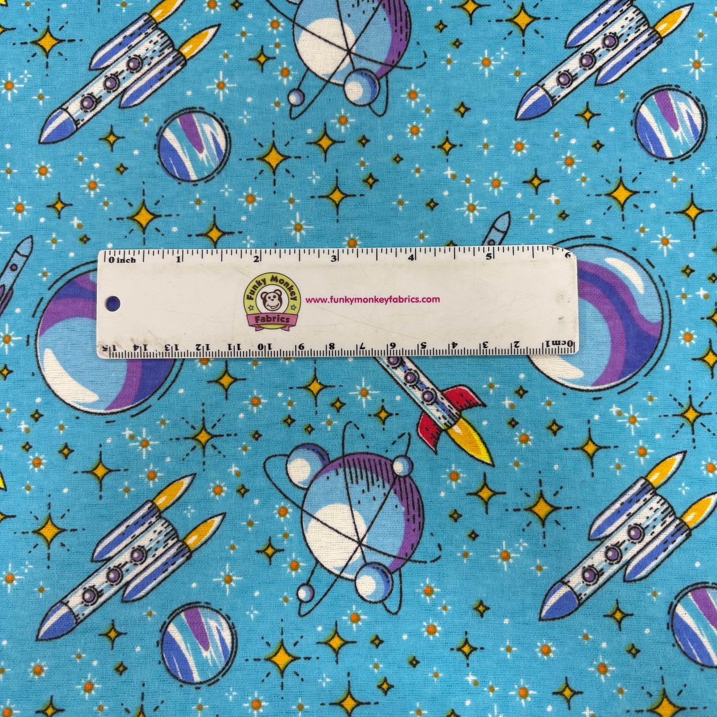 Up In Space - David Textiles Flannel