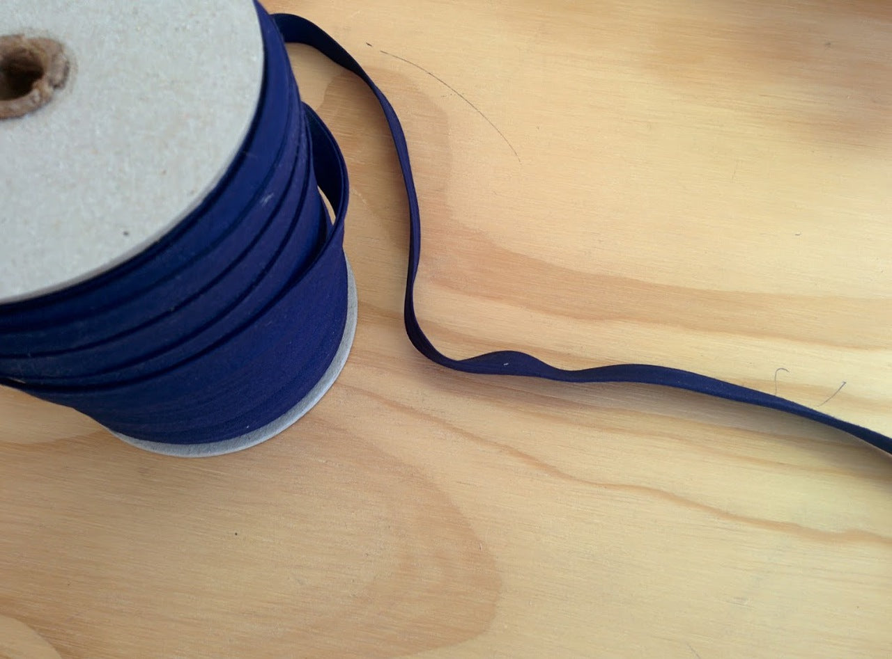 Navy Double fold Bias Tape