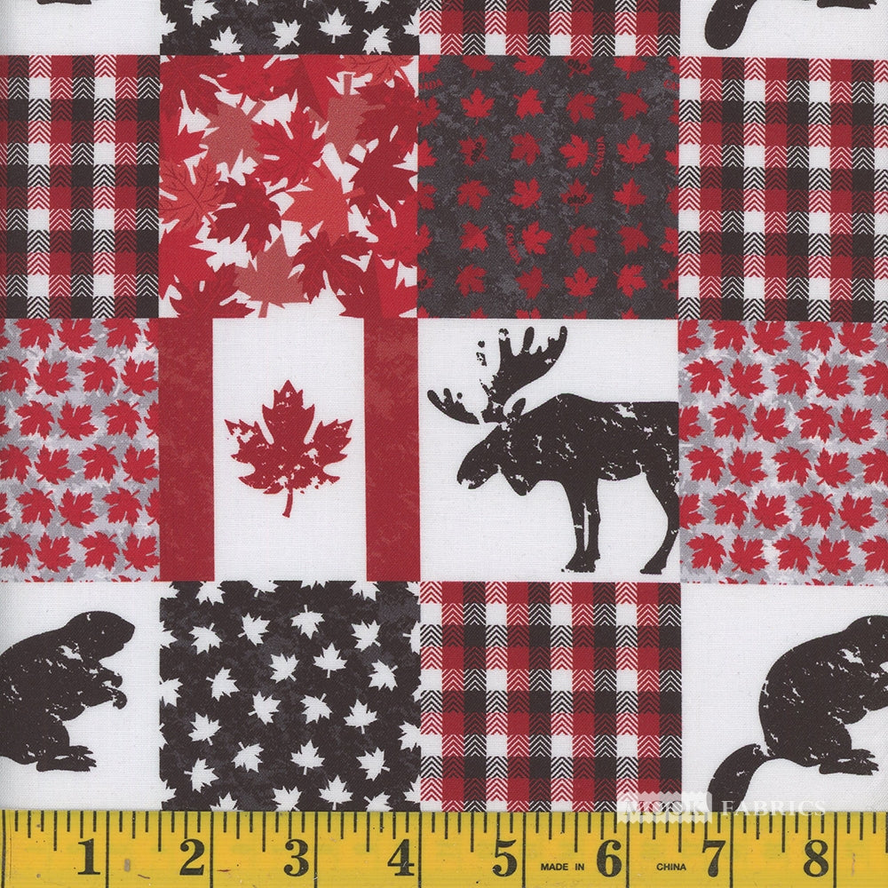 Canada Patchwork - Mook Fabrics Cotton