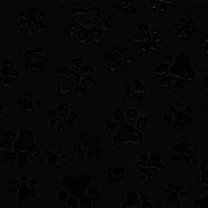 Black Embossed Paws - Shannon Fabrics Cuddle Minky ( LCPAWSBLACK)