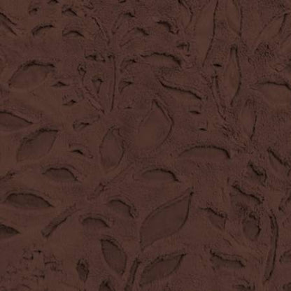 Coffee Poppy Embossed Luxe - Shannon Fabrics Cuddle Minky (LCPOPPYCOFFEE)