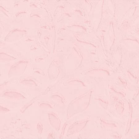 Ice Pink Poppy Embossed Luxe - Shannon Fabrics Cuddle Minky ( LCPOPPYICEPINK)