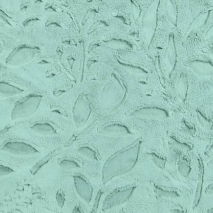 Juniper Poppy Embossed Luxe - Shannon Fabrics Cuddle Minky ( LCPOPPYJUNIPER)