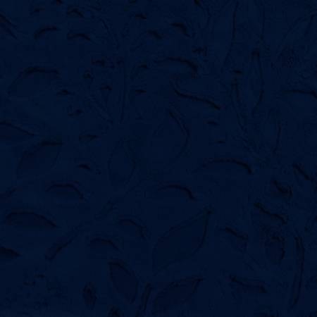 Navy Poppy Embossed Luxe - Shannon Fabrics Cuddle Minky (LCPOPPYNAVY)