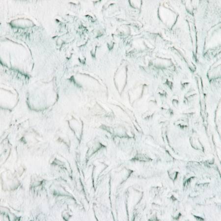 Juniper Prism Poppy Embossed Luxe - Shannon Fabrics Cuddle Minky (LCPPOPPYJUNIPER)