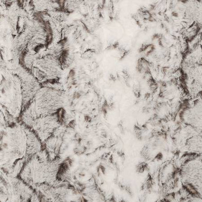 Pewter Snowy Owl - Shannon Fabrics Cuddle Minky (lcsnowyowlpewter)