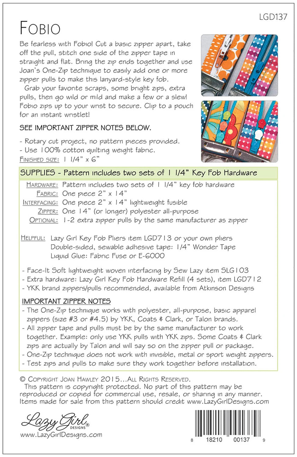 Key Fob Hardware Set of 2 - 1.25" (LGD137)